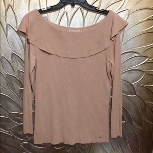 Calvin Klein Ruffle Neck Sweater